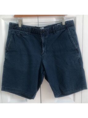 GAP Men's Shorts In Indigo Dot Size 34